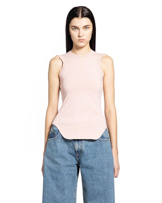 The Attico Blue Light Jersey Tank Top