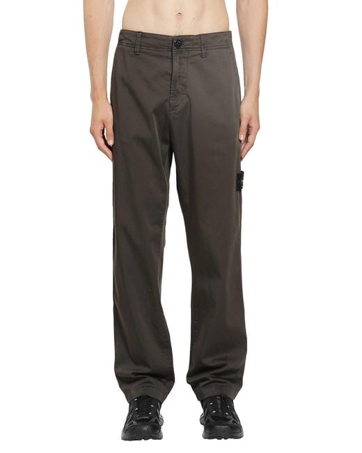 Stone Island Gray 3100012 Stretch Organic Cotton Satin for men