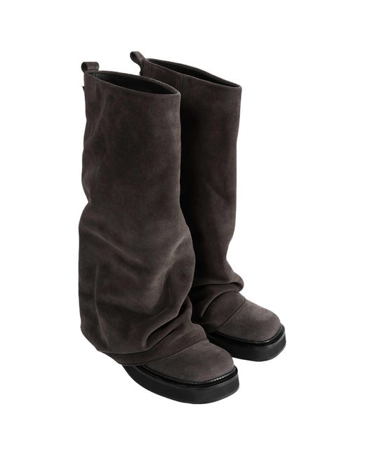 The Attico Black 'Robin' Combat Boots