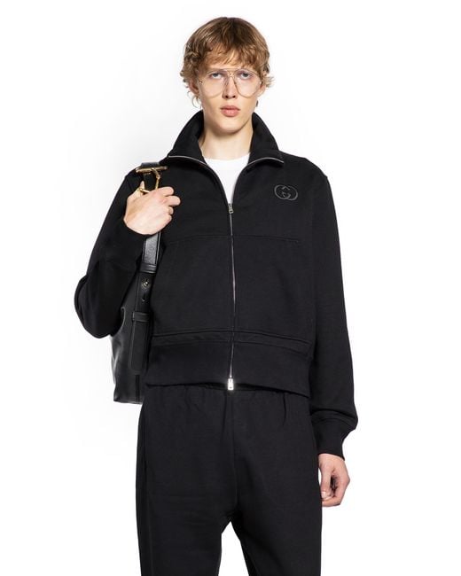 Gucci Black Jersey Sweatshirt for men