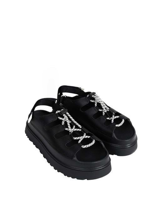 Ugg Black Goldenglow Toggle Sandals