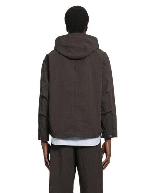 Comme des Garçons Black Cotton Canvas Windbreaker for men