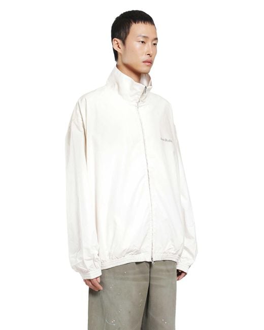Acne White Washed 1996 Logo Jacket for men