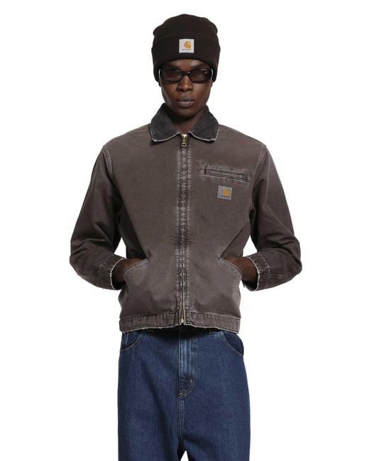 Carhartt Gray Og Detroit Jacket for men