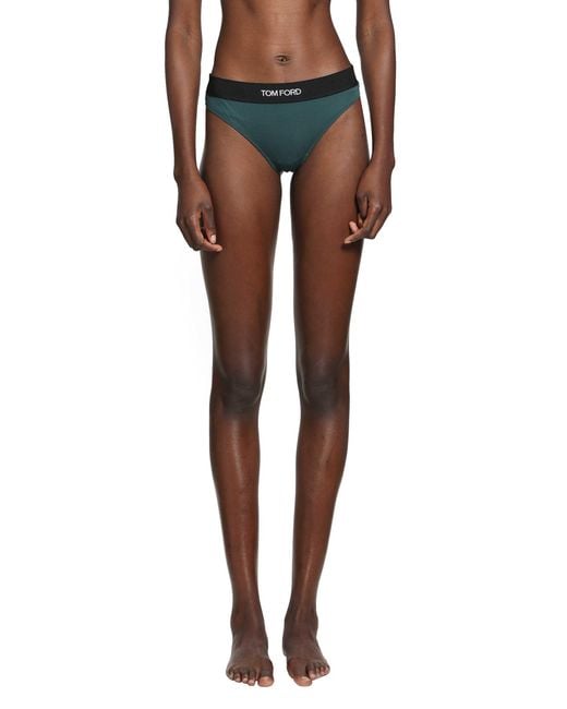 Tom Ford Blue Modal Signature Thong