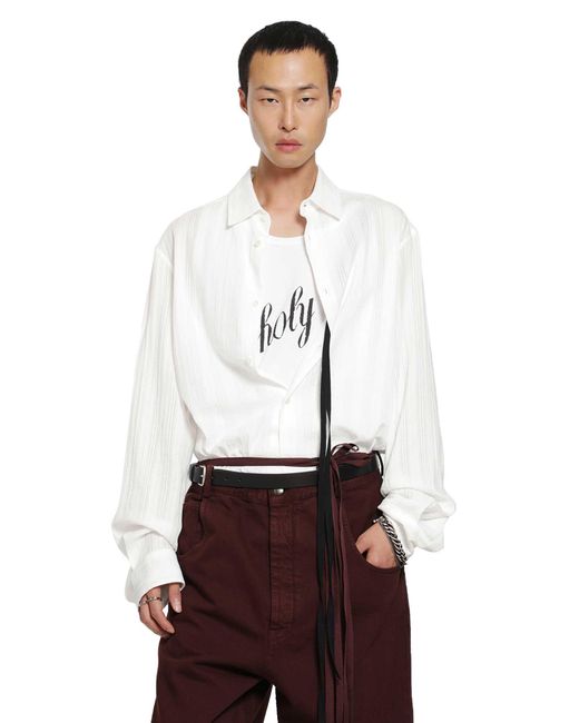Ann Demeulemeester White Andre Classic Shirt for men