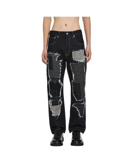 Junya Watanabe Black Patch 5 Pocket Jeans for men