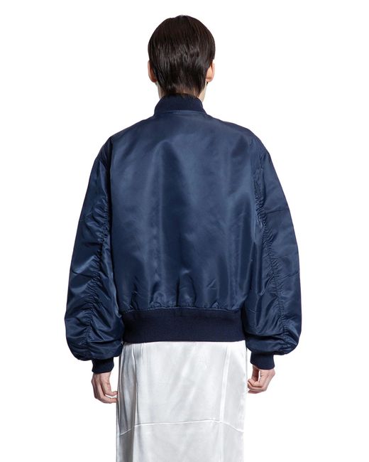 Prada Blue Nylon Twill Bomber