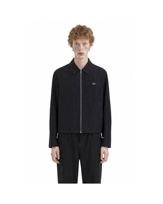 Loewe Black Zip-Up Jacket for men