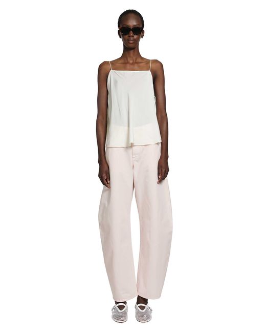 Alaïa Pink Round Denim Pants