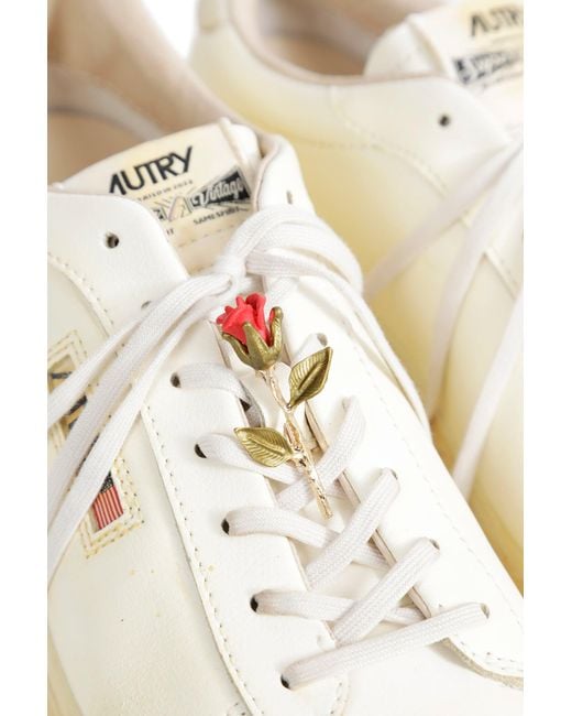 Autry White Dallas Low Super Vintage Sneakers for men