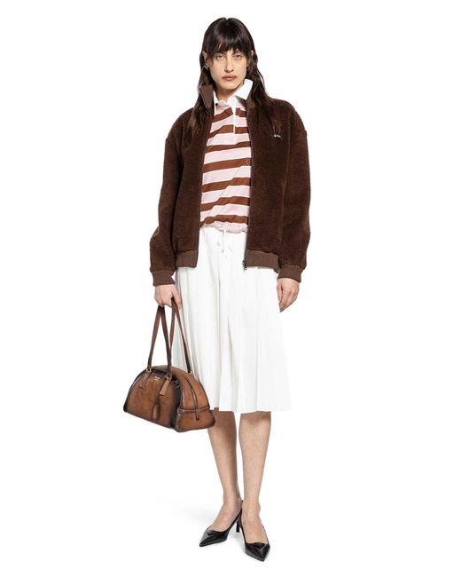 Prada Brown Fleece Jacket