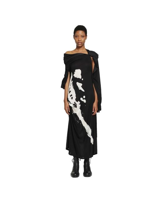 Yohji Yamamoto Black Long Sleeve Dress