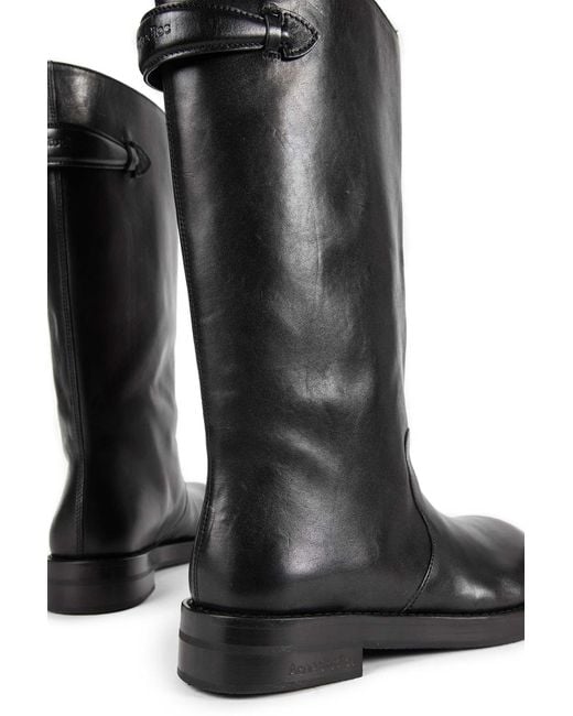 Acne Black Leather Boots