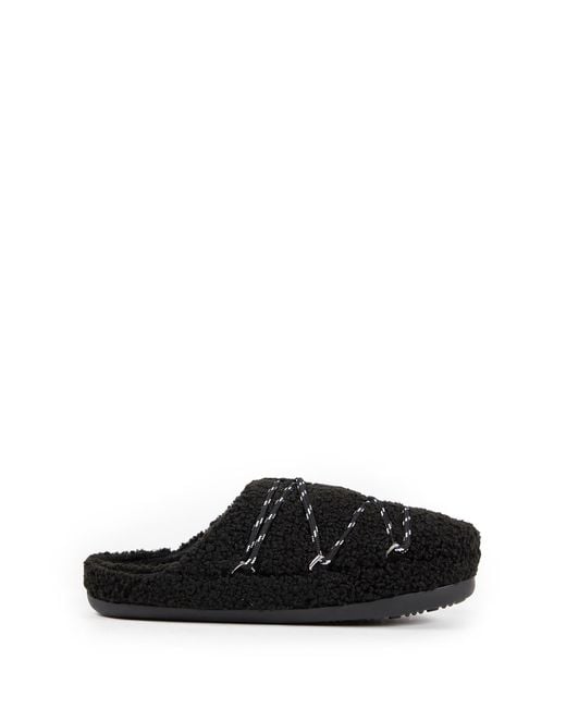Moon Boot Black Teddy Slippers