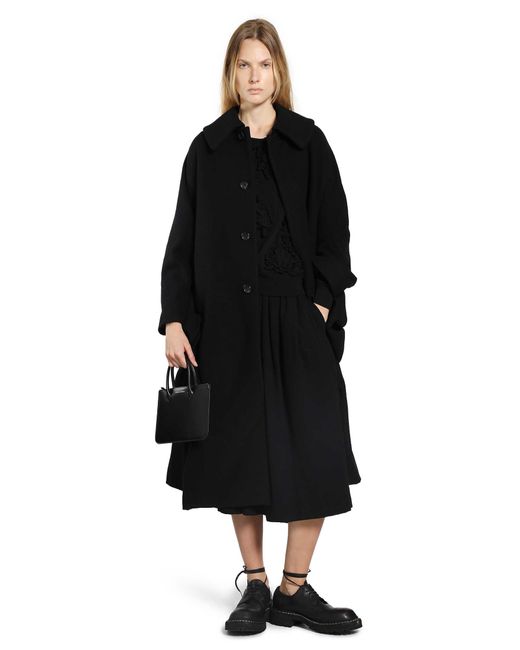 Cdg/cdg Black Polyester Midi Skirt