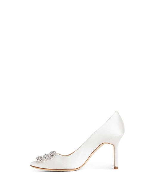 Manolo Blahnik White Heels