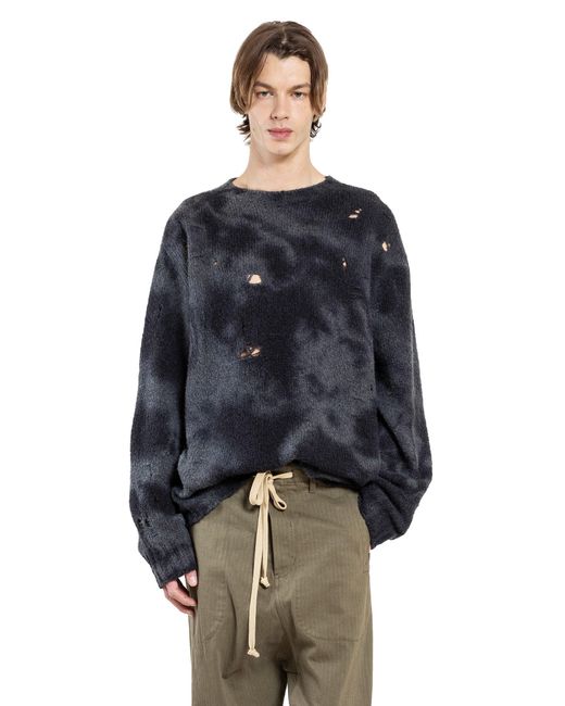 Uma Wang Blue Maglione A Girocollo for men