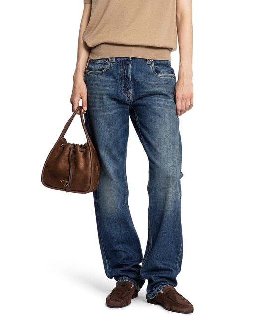 Prada Blue 5 Pocket Jeans