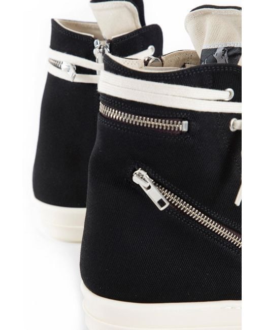 Rick Owens Black Concordians Cargo Sneaks for men