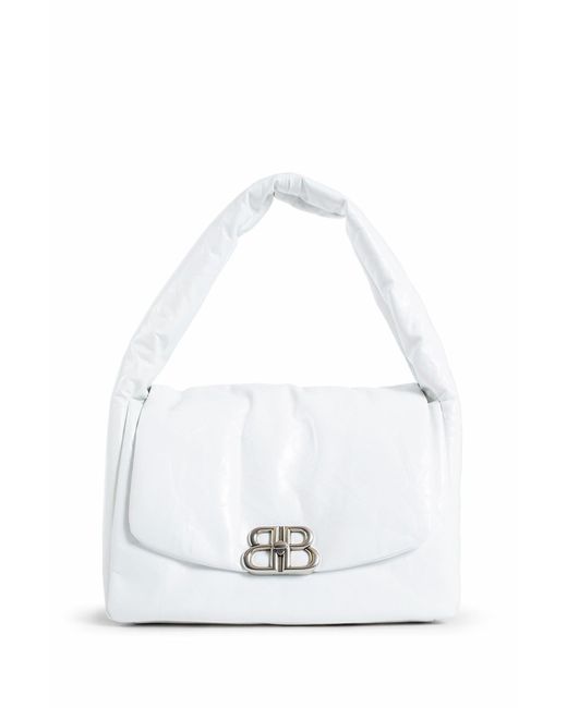 Balenciaga White Shoulder Bags