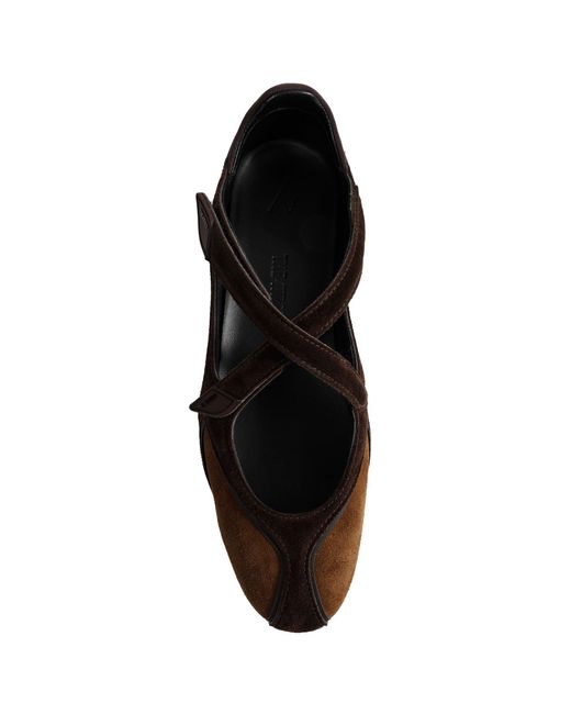The Attico Brown Floor01 Ballerina Flats