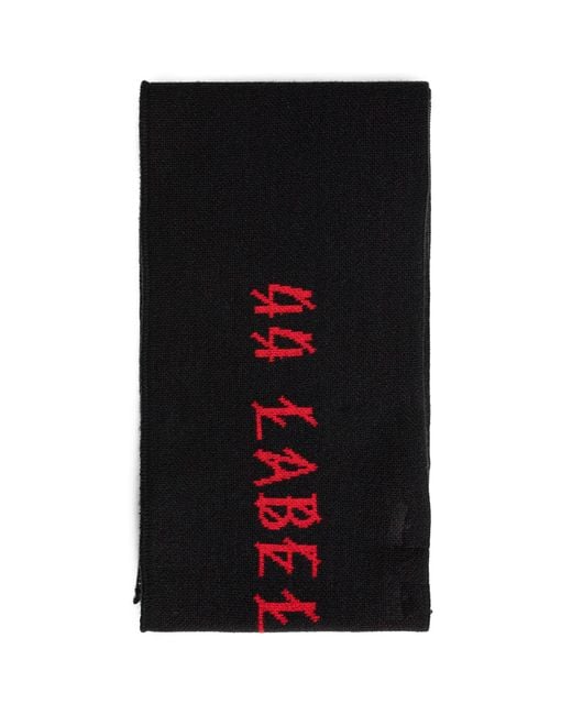44 Label Group Black 44 Scarf for men