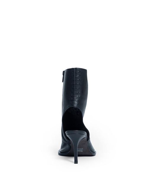 Ann Demeulemeester Blue Elvy Mid Heeled Ankle Boots