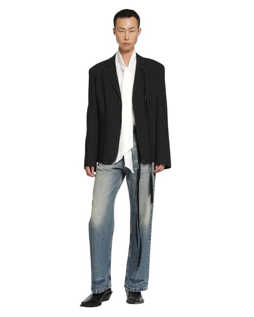 Ann Demeulemeester Black Rami Deconstructed Blazer for men