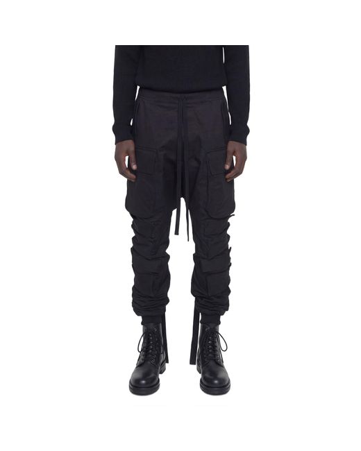 NVL-GARDE Blue Cargo Drop Crotch Cargo Pants for men
