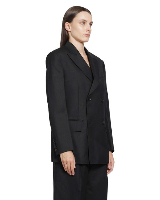 Junya Watanabe Black Double Breasted Blazer