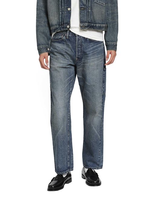 Human Made Blue Straight Denim Pants for men