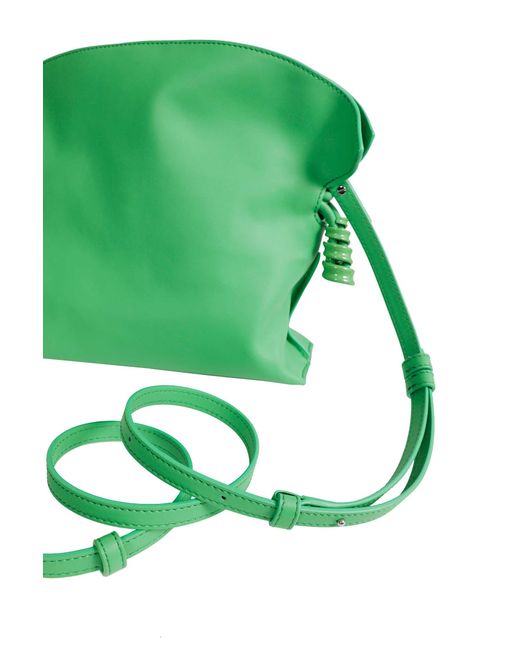 Loewe Green Flamenco Clutch Bag