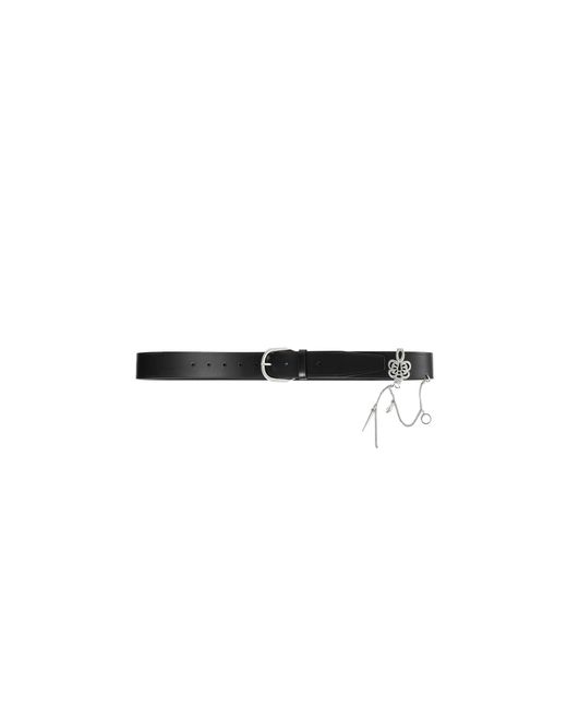 Ann Demeulemeester Black Ranja Belt With Charms 4Cm