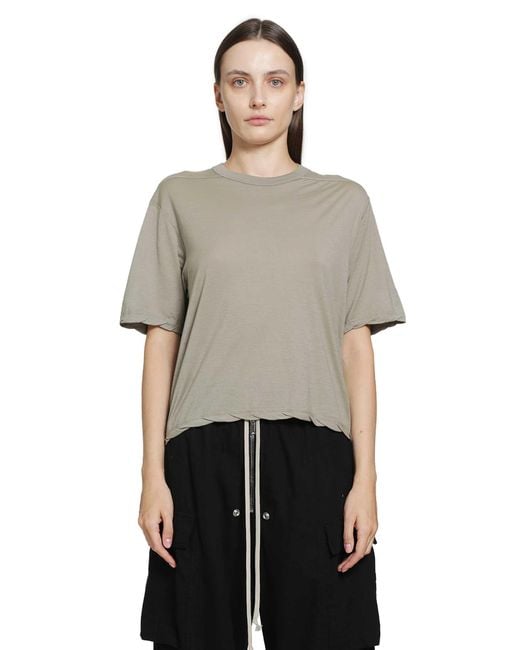 Rick Owens Gray Tower Basic Ss T