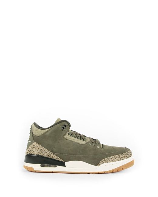 Nike Green Air Jordan 3 Retro Sneakers for men