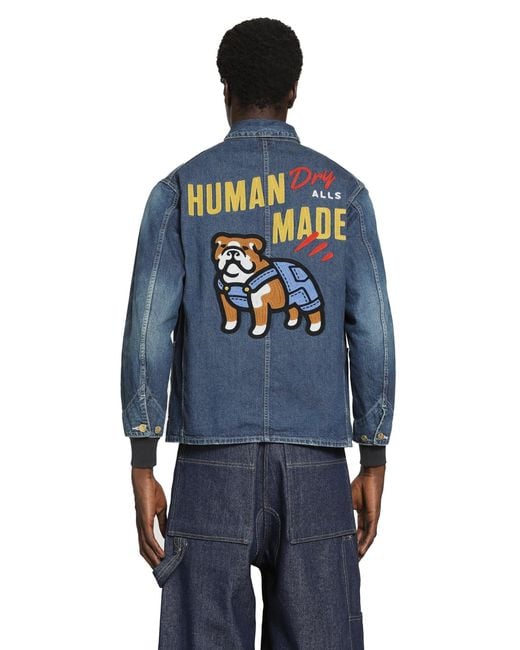 Human Made Blue Denim Coverall Jacket for men