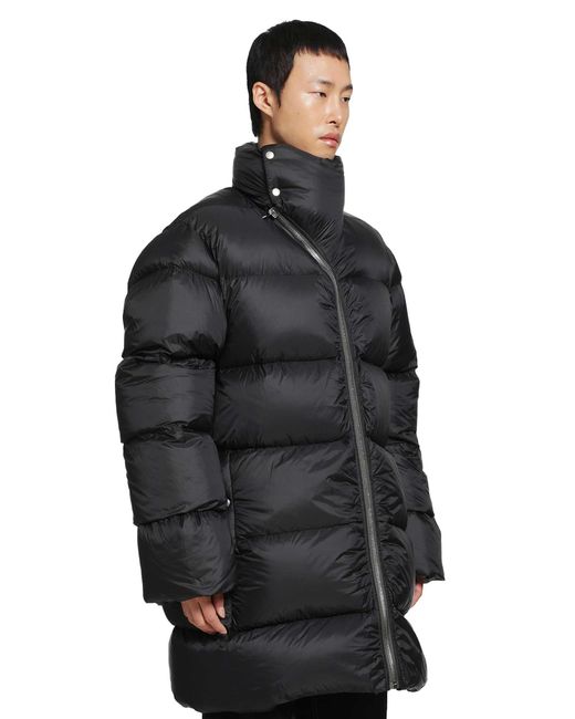 Rick Owens Black Tower Turtle Coat for men