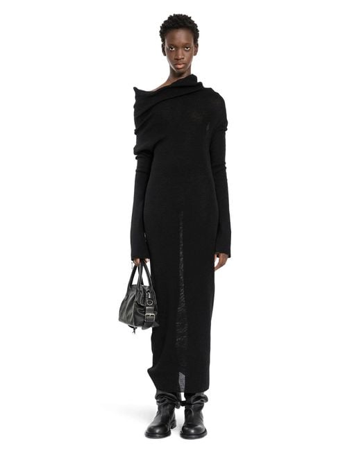 Ann Demeulemeester Black Barbro Long Dress