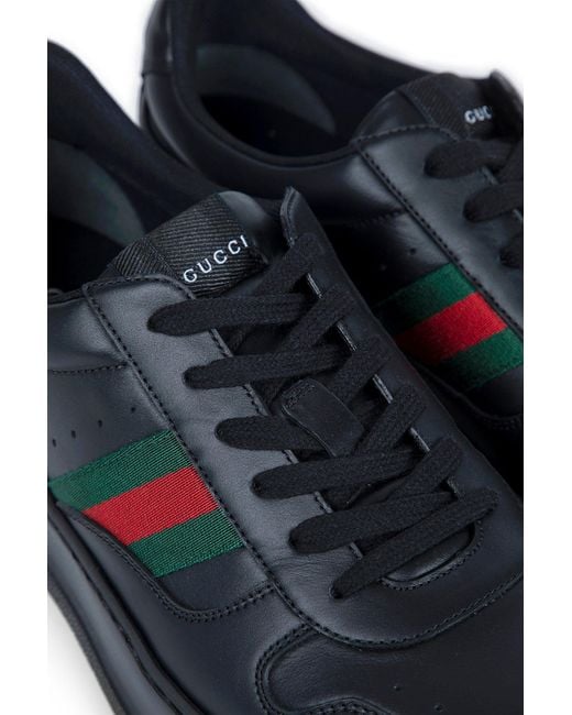 Gucci Black Leather Sneaker for men