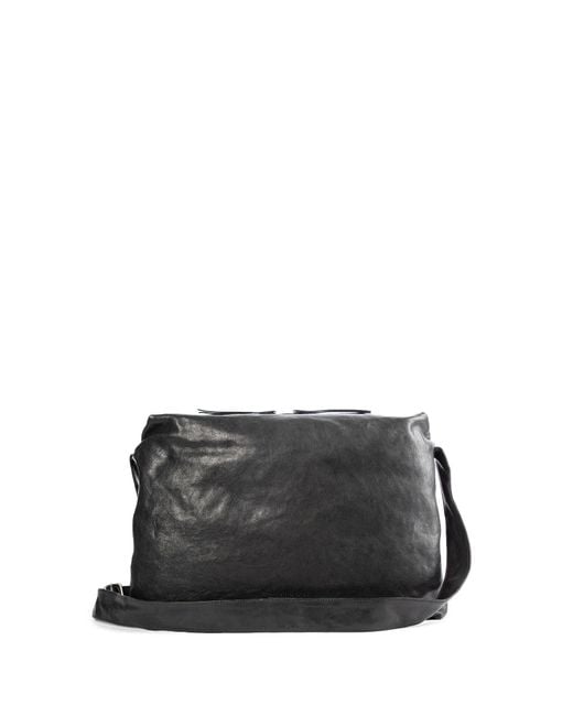 Ann Demeulemeester Black Pirta Soft Medium Shoulder Bag for men