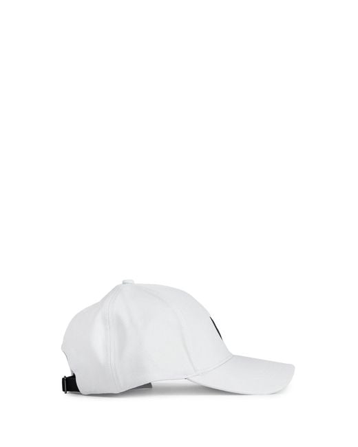 Moncler White Baseball Cap