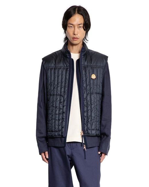 Moncler Genius Blue Vests for men