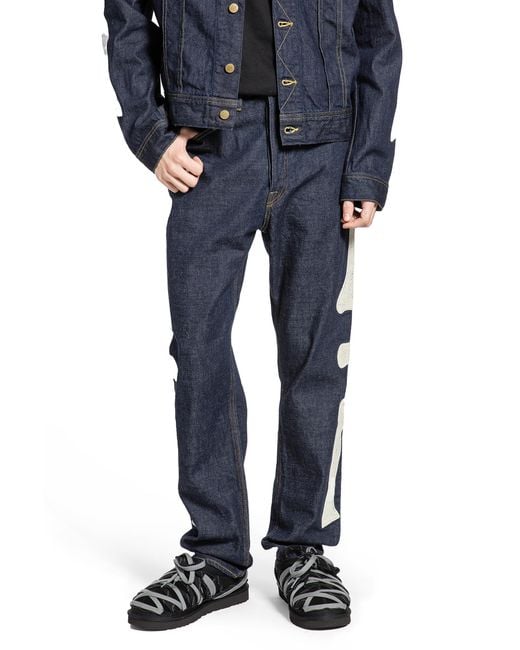 Kapital Blue Mexican Tuxedo Okagilly Jeans for men