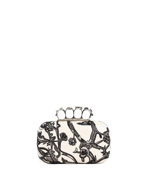 Alexander McQueen White Knuckle Clutch