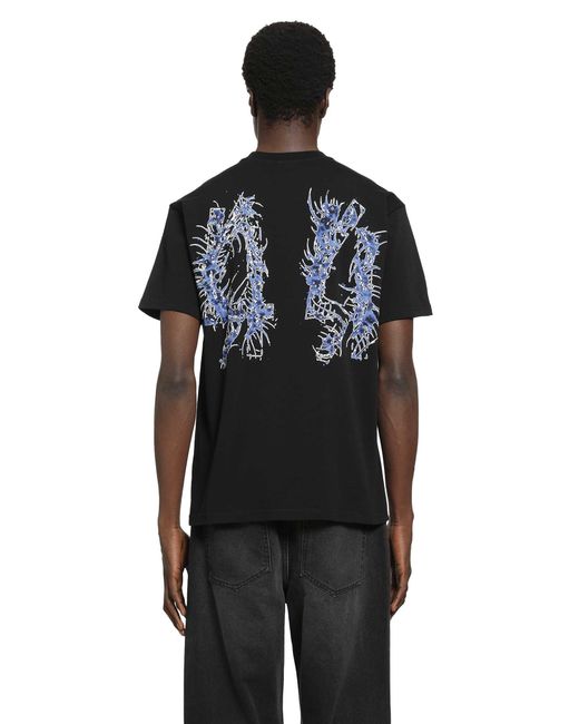 44 Label Group Black Centipede 44 T-Shirt for men