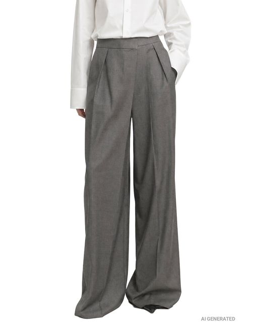 Petar Petrov Gray Flash Cut Trousers