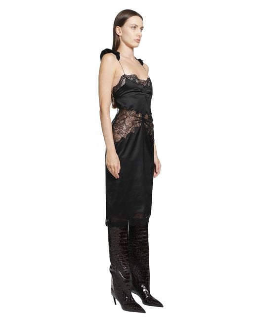 The Attico Black Midi Dress