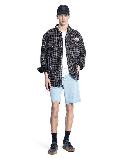 Carhartt Blue Single Knee Shorts for men