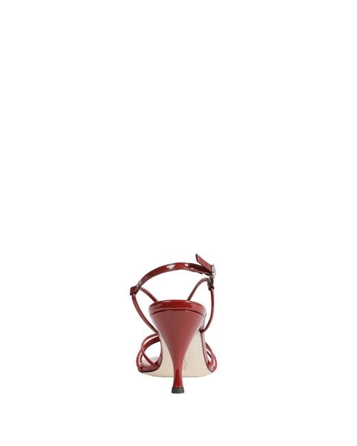Aeyde Pink Solange Patent Leather Sandals